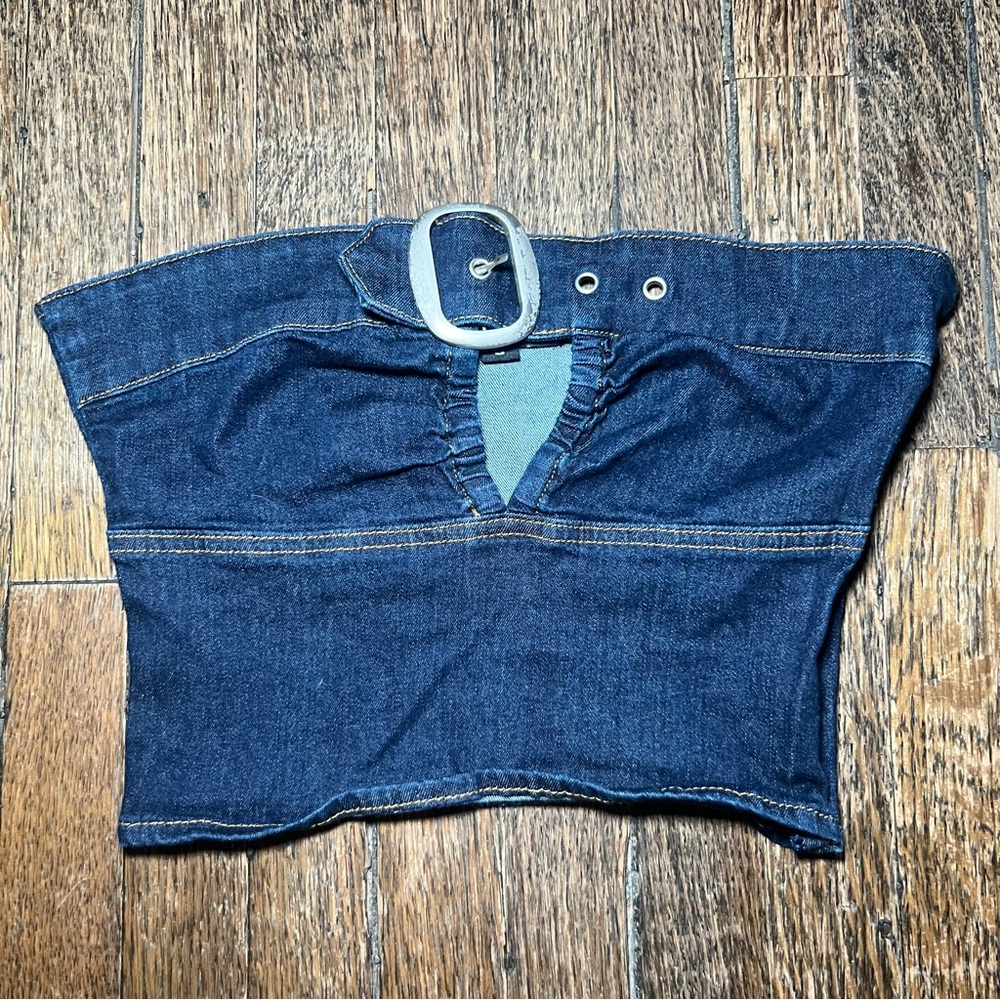 I.AM.GIA Women’s Navy Crop-Top